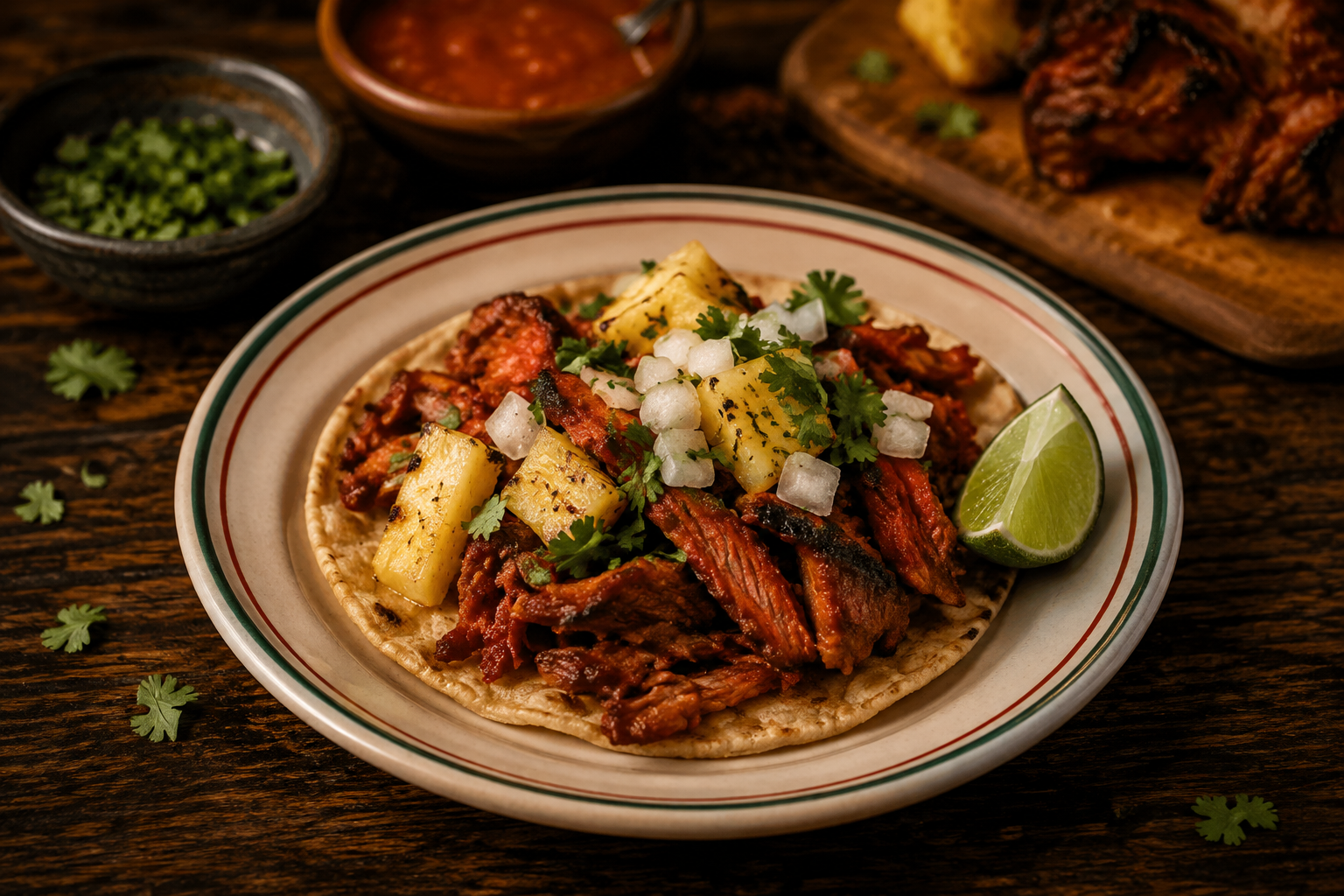 Al Pastor taco at Mexican Choice