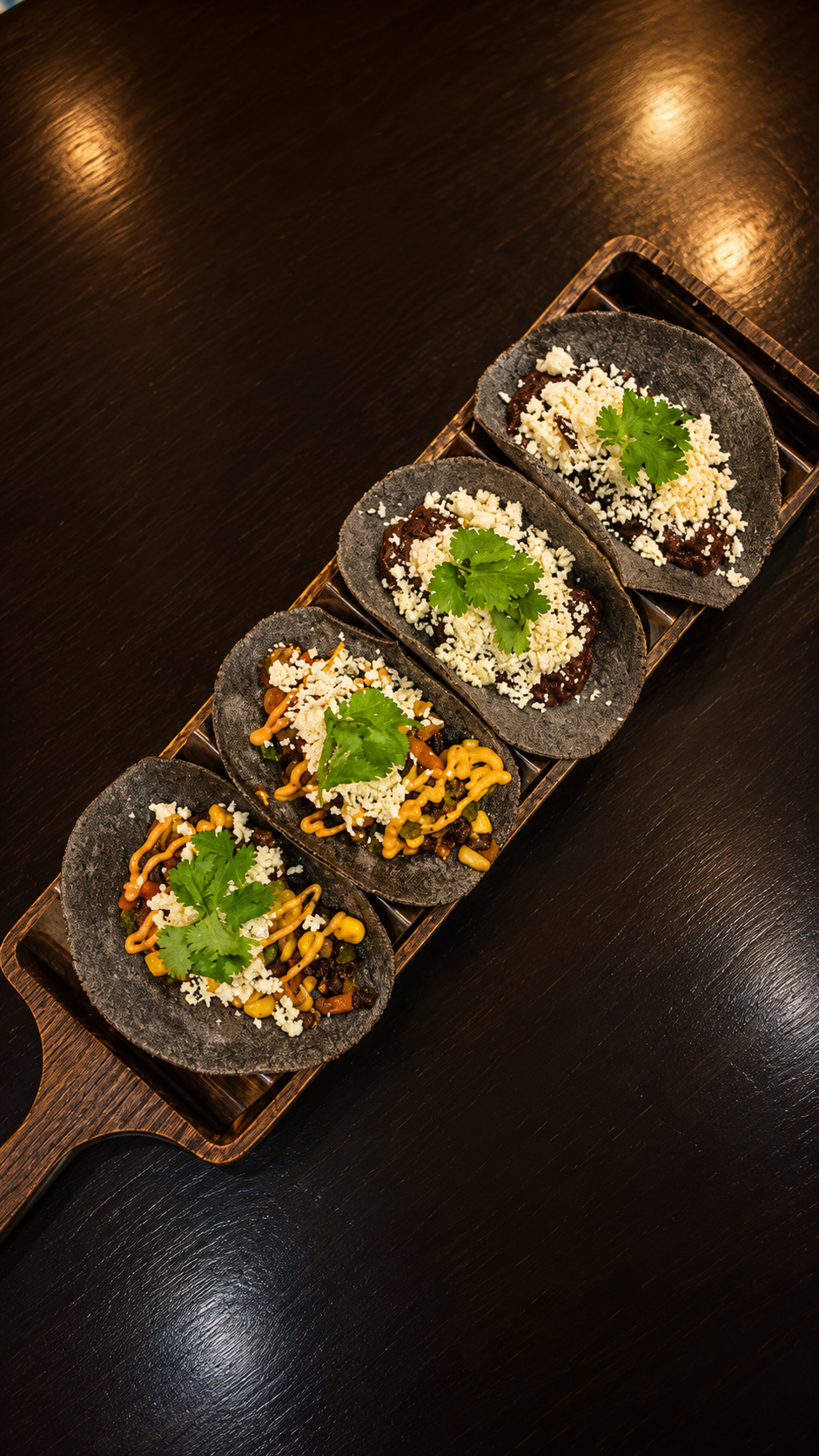 Tray of tacos served at Mexican Choice in Da Nang